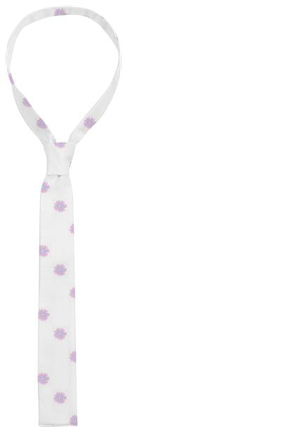 Small Pink and Blue Daisy Tie