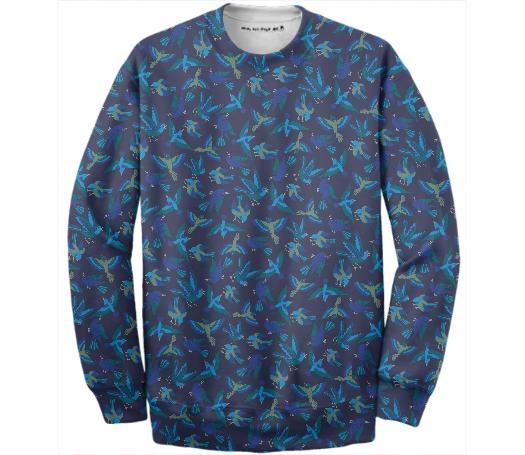 Sweatshirt with lucky birds