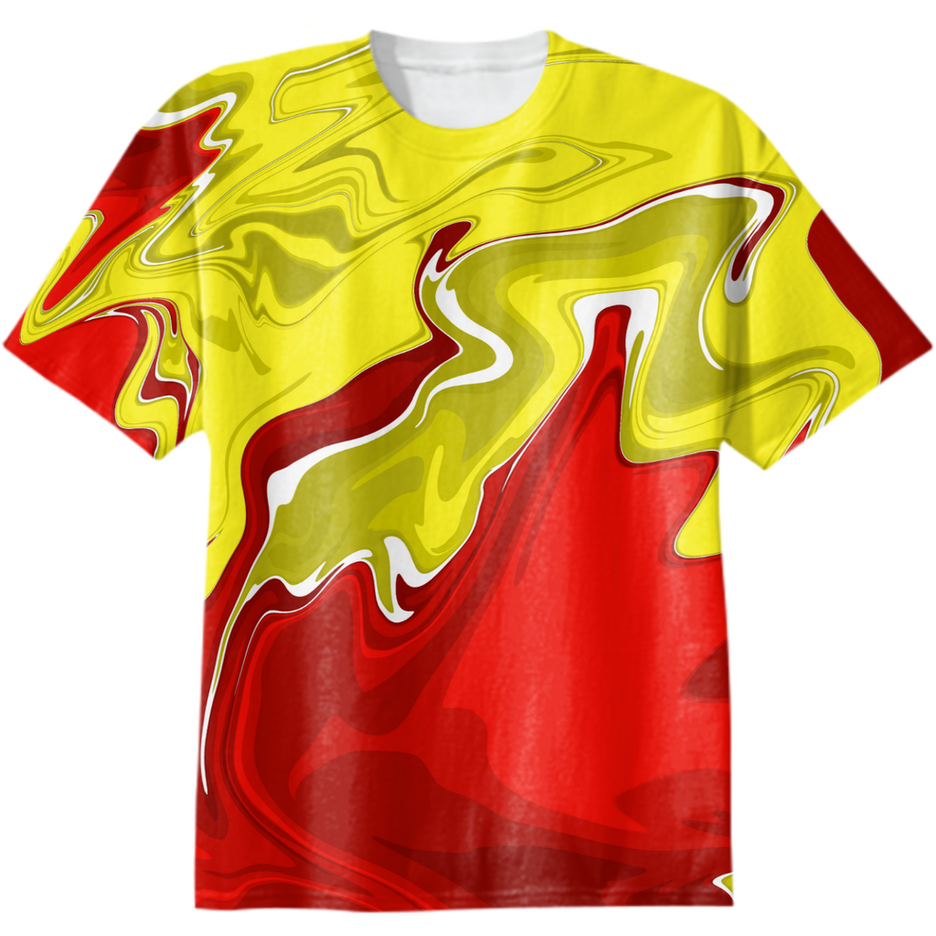 Red and yellow liquid movement