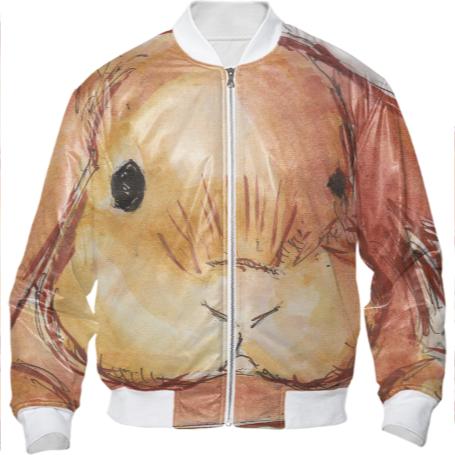 Bunny Face Bomber Jacket