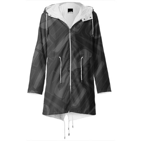 Black Chilkat Raincoat