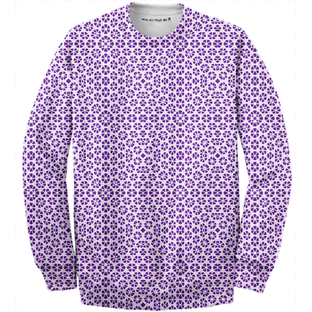 Purple White Geometric