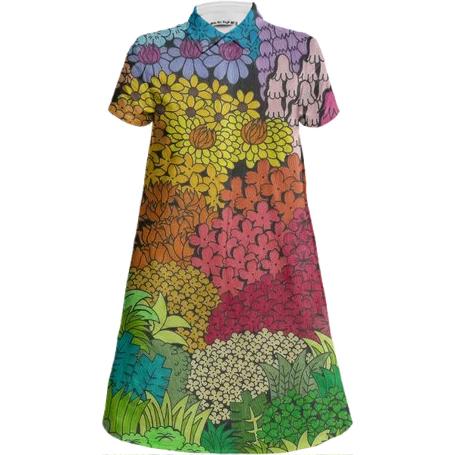 Couleurs Mini Shirt Dress