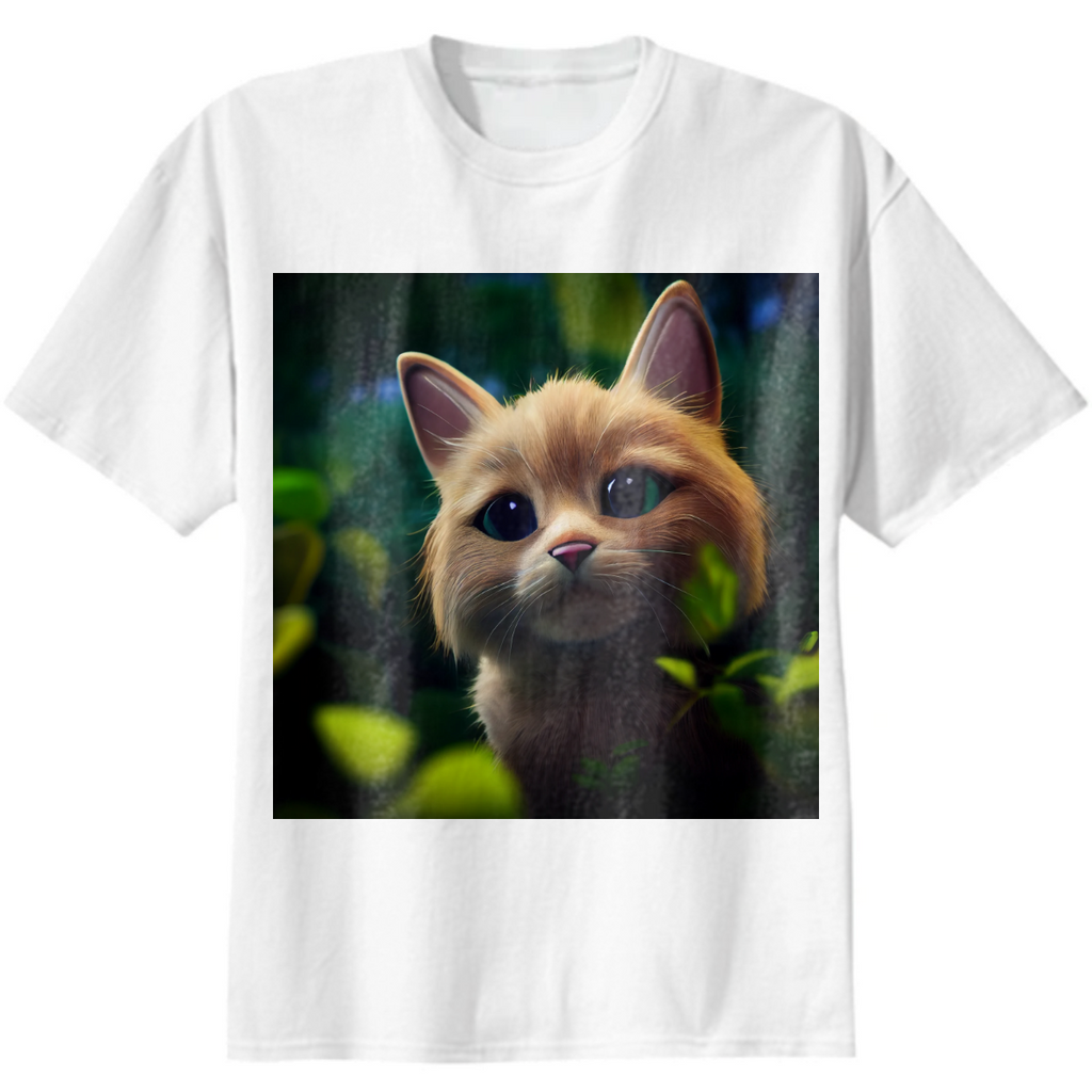 Cute cat in a forest