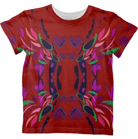 Designers Tshirt with Mandalas Folk purple