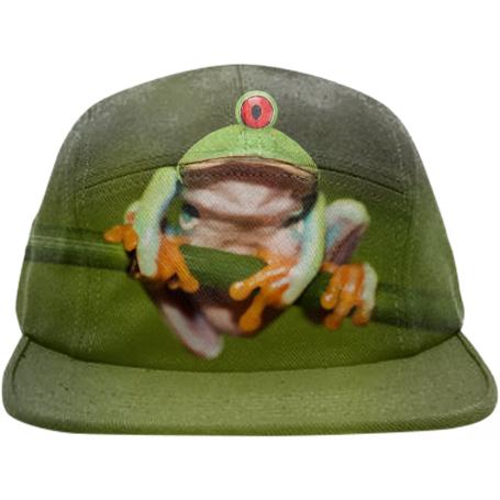 Funny Conceptual Cyclopic Frog Baseball Hat
