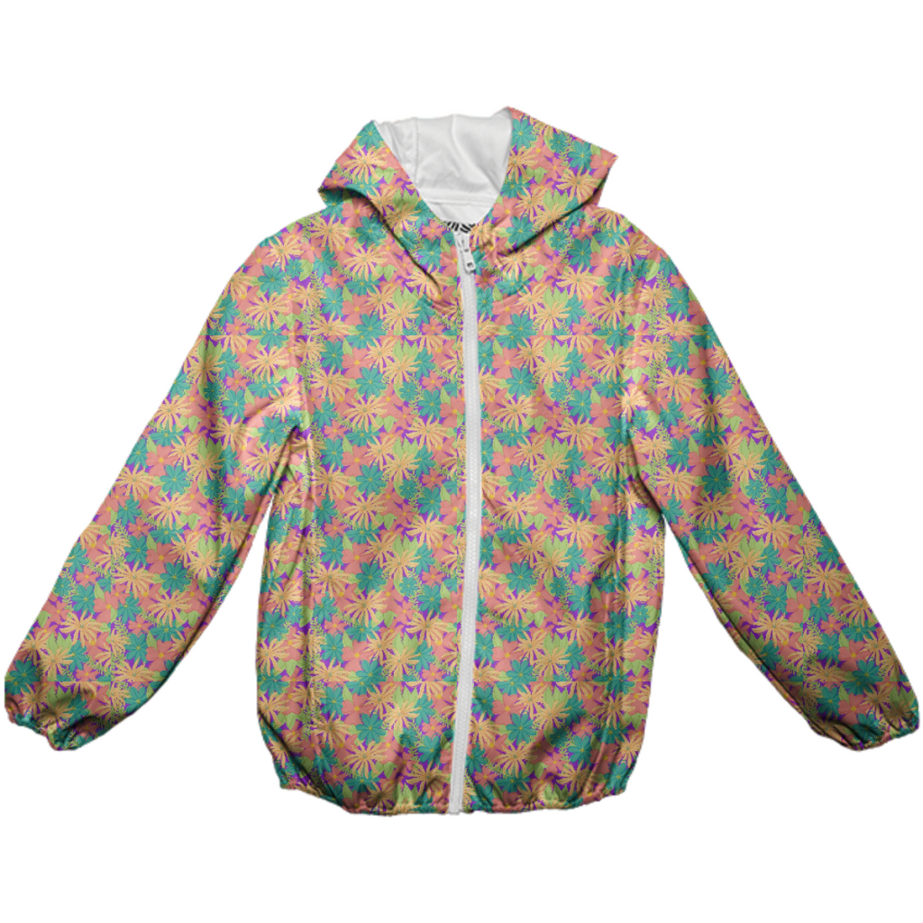 Flower Garden Kids Rain Jacket