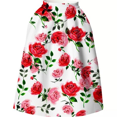 Vintage Two Tone Rose Skirt