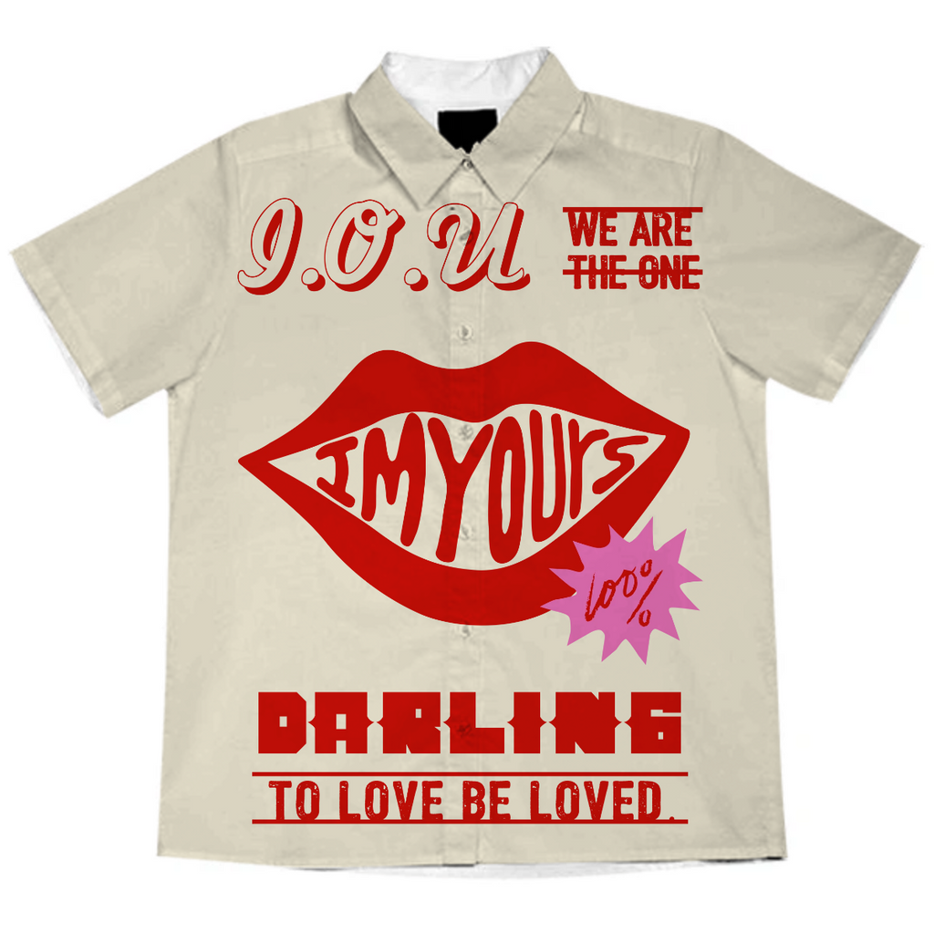 “ I’m Yours I.O.U” Short Sleeve Blouse