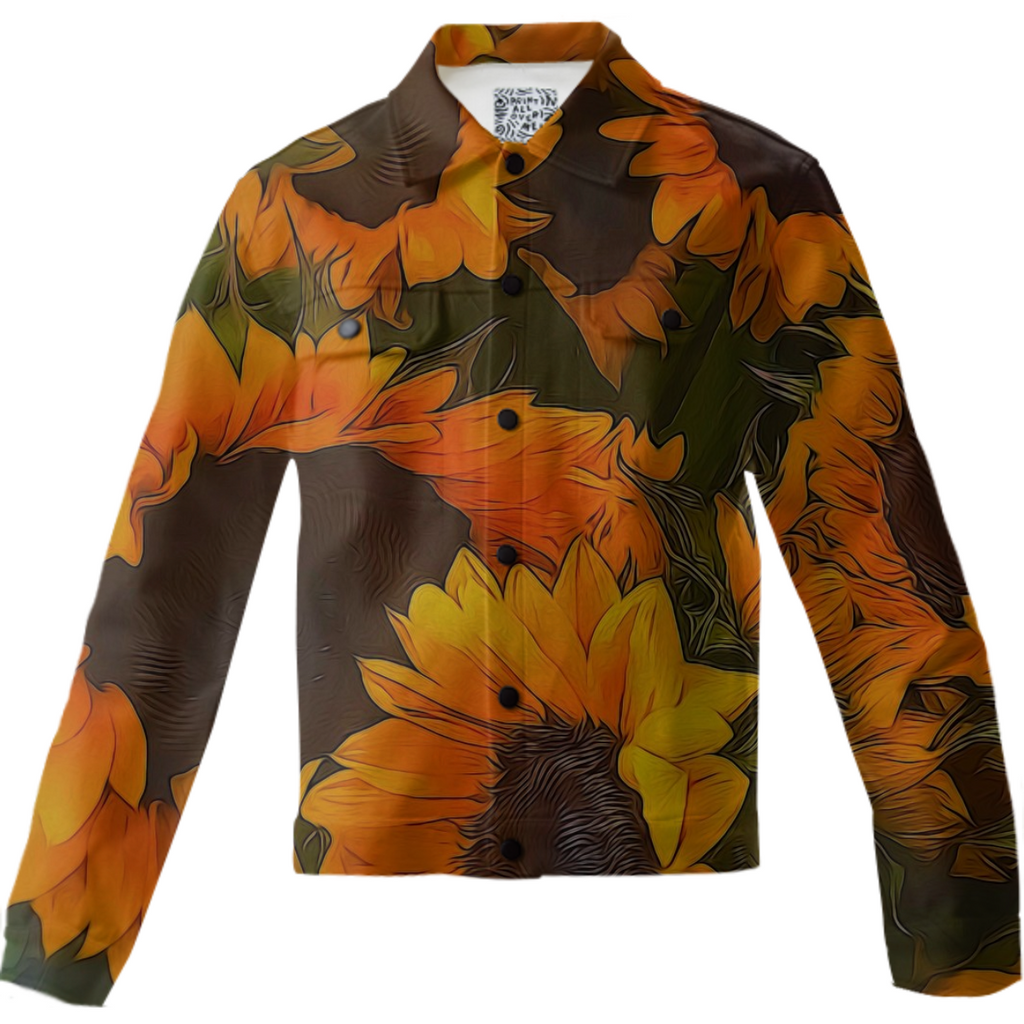Sunflowers Twill Jacket