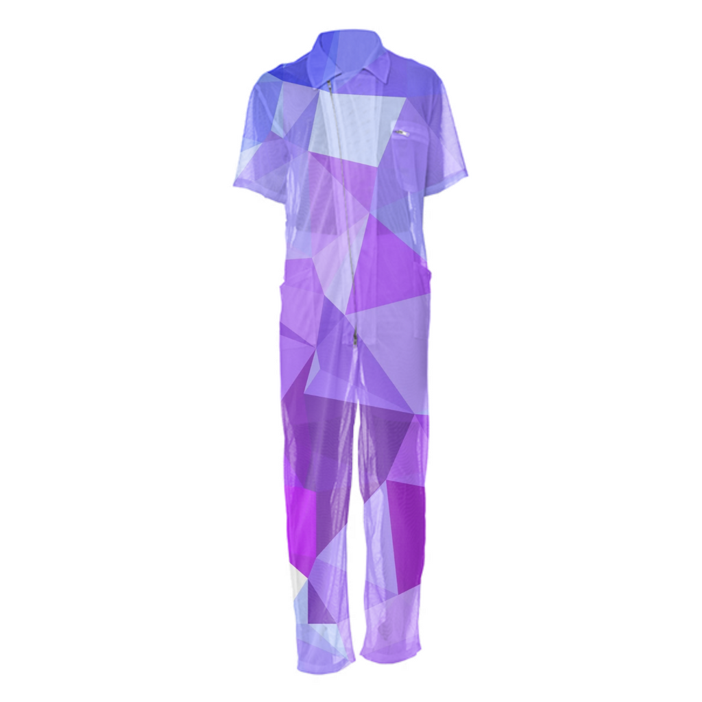 polygonal purple and blue