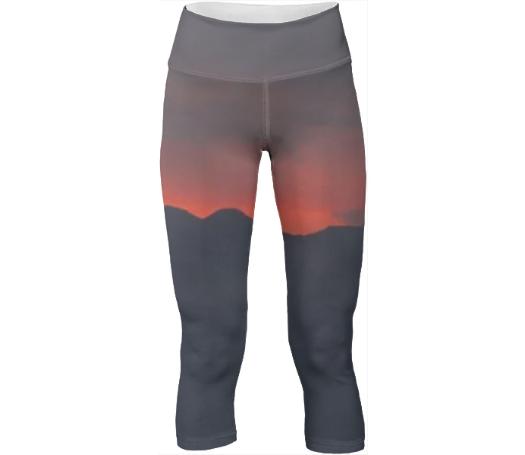 Mountain Fire Sunset yoga pants