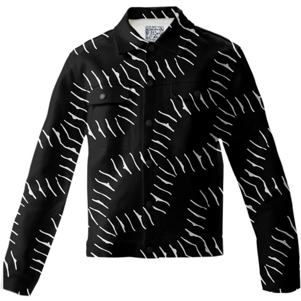 Black and White Geo Print