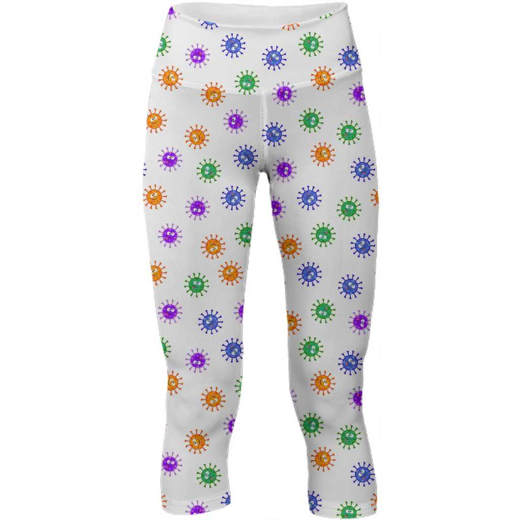 Cute Cartoon Corona Virus Covid 19 Viruses