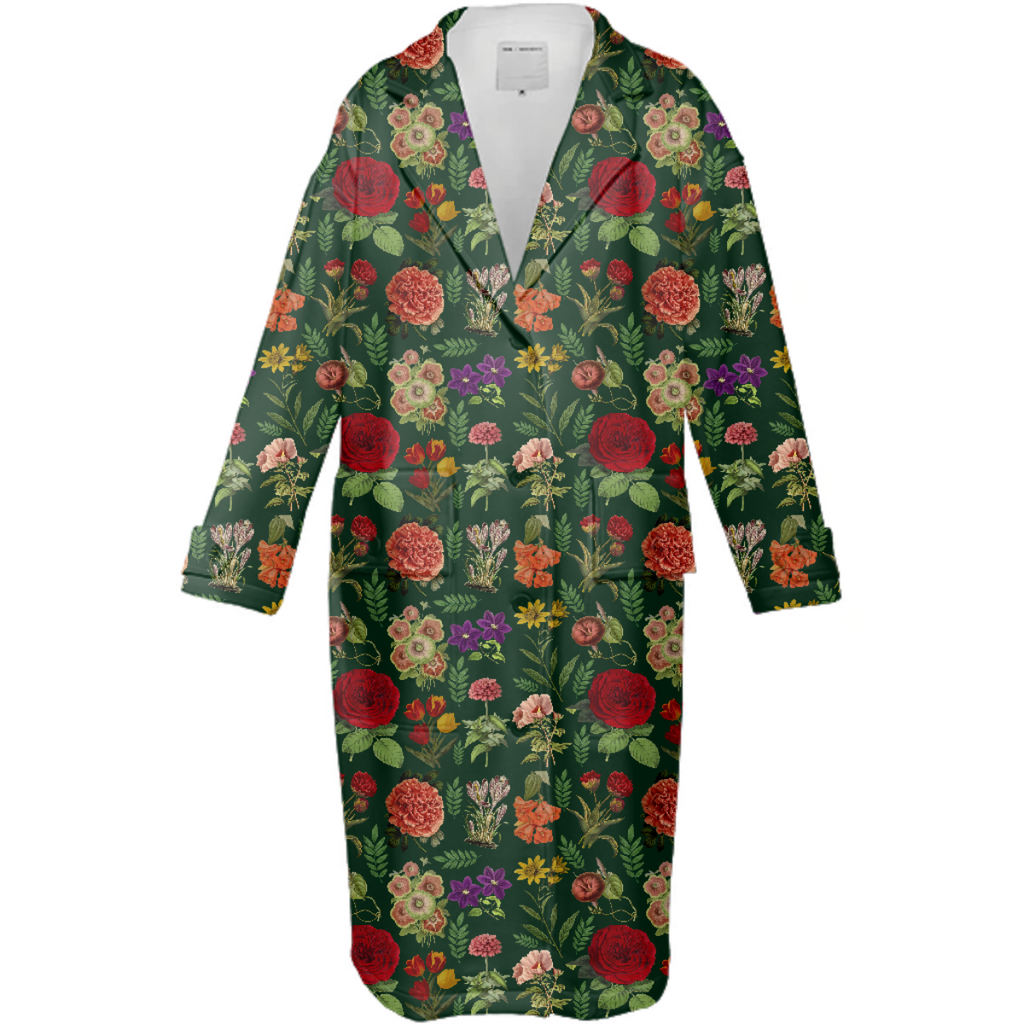 Vintage Floral Trench