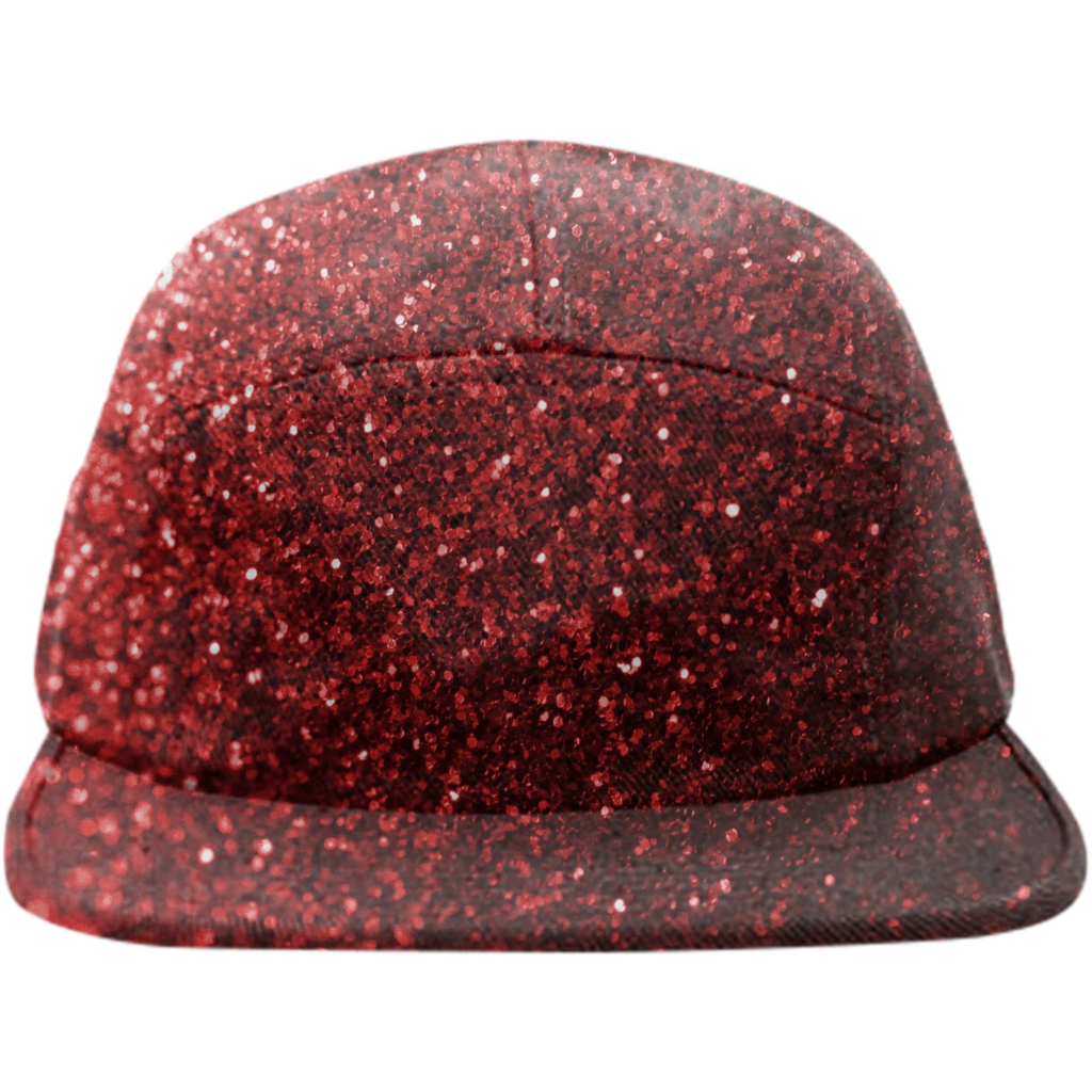 Red Glitter Photograph Baseball Cap