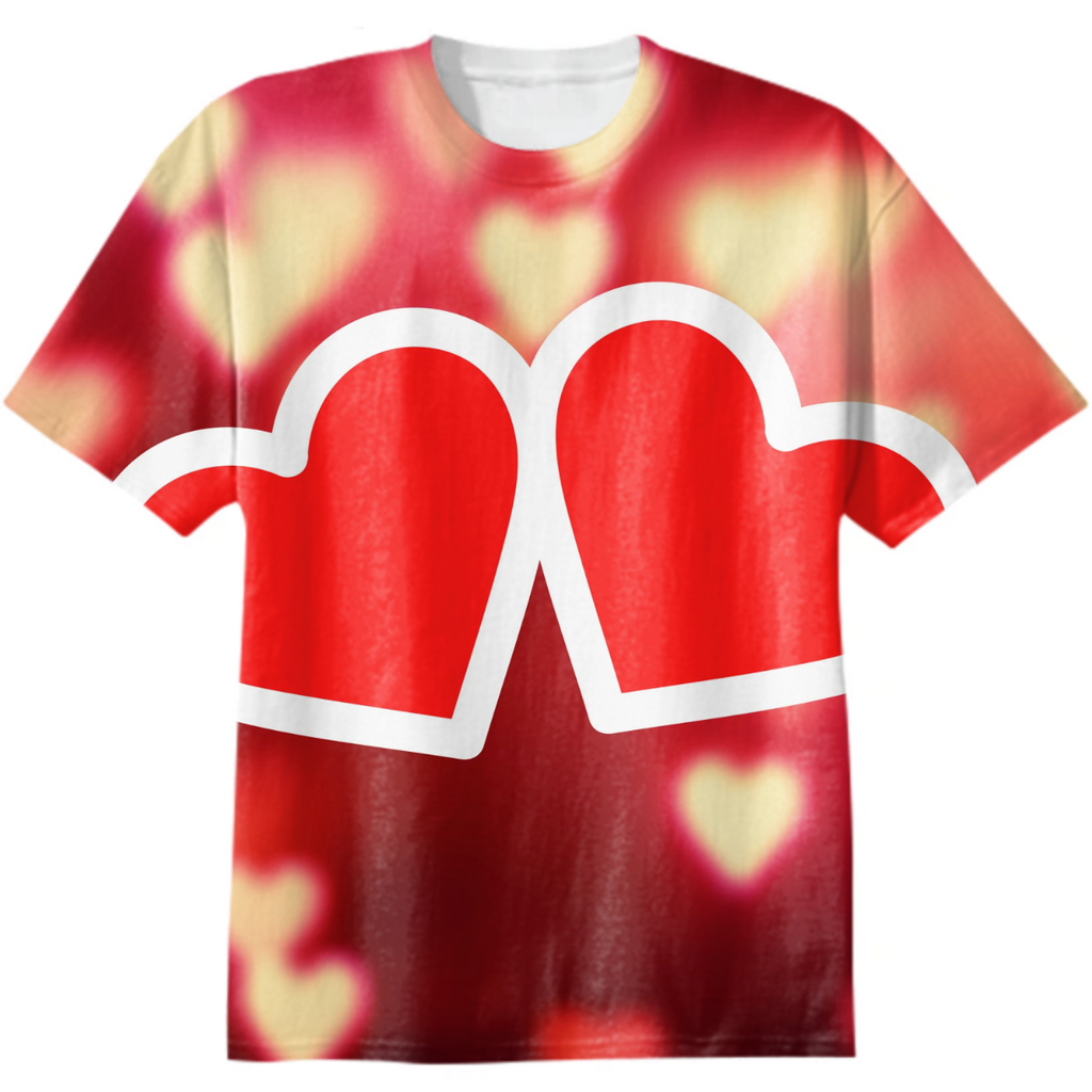 Valentine's Day Two Hearts Love T-Shirt