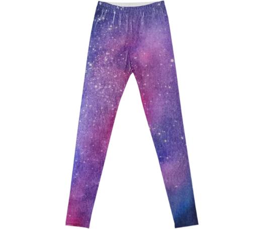 Violet galaxy leggings