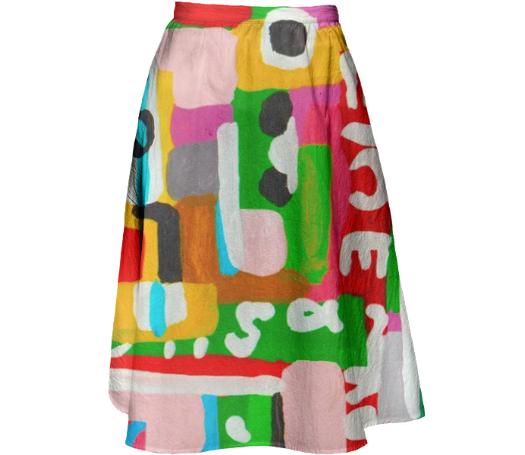 Impossible Text Skirt