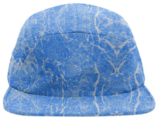 Marble blue hat