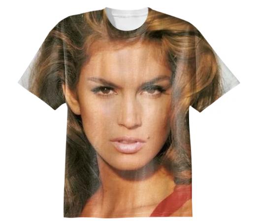 Cindy Crawford Red 80s tee