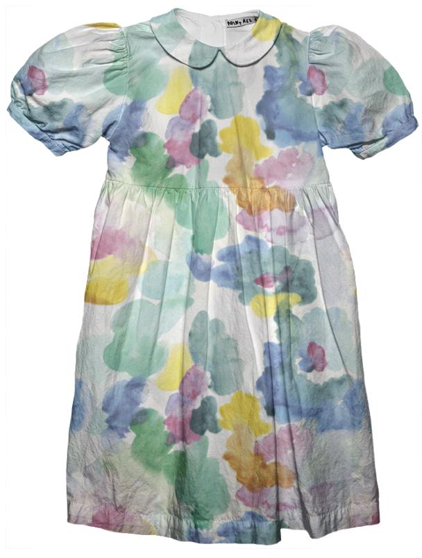 Watercolour floral dress