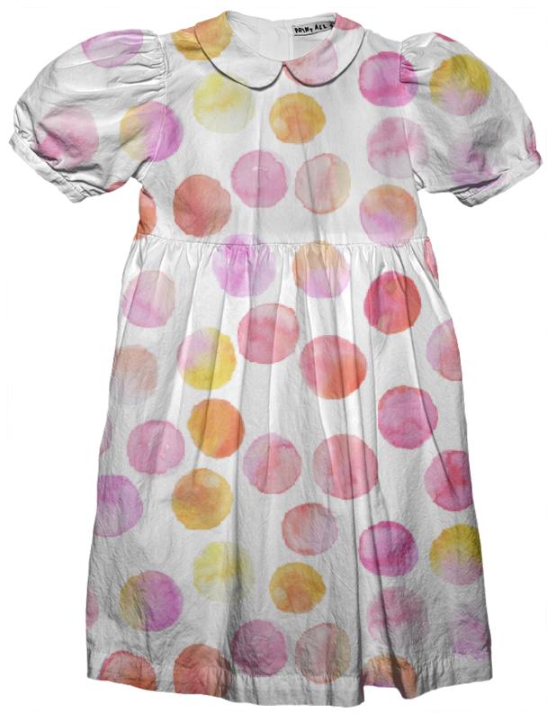 poka dot pink dress