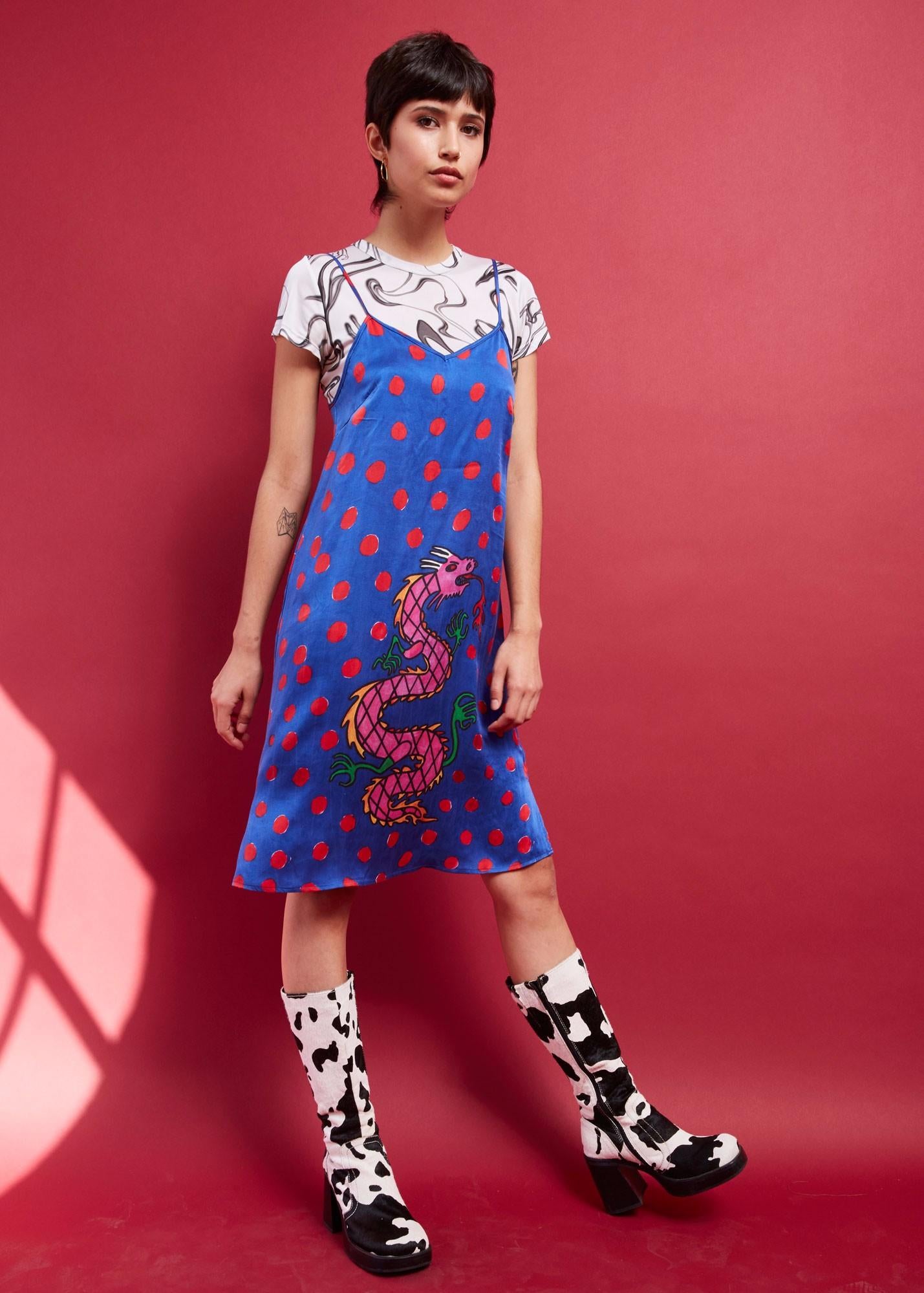 Digital Print Tunic Dress | Knee-Length Dresses | Dresses for Women