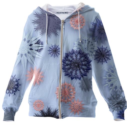 Cool Blue Snowflakes