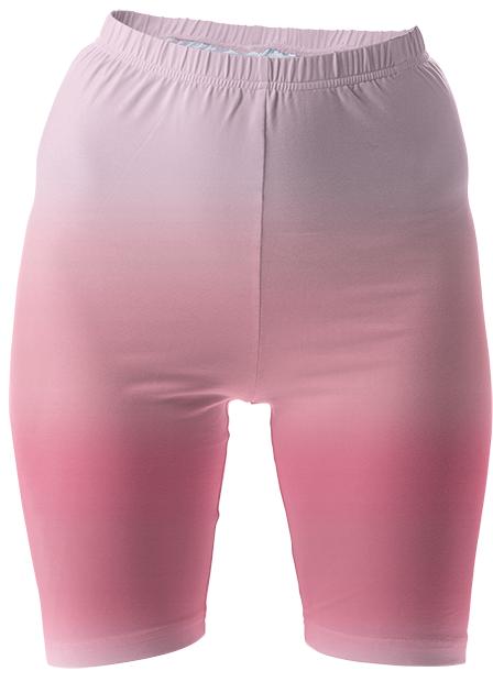 Pink Ombre Bike Shorts