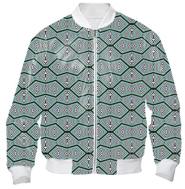 funky Zebra print bomber