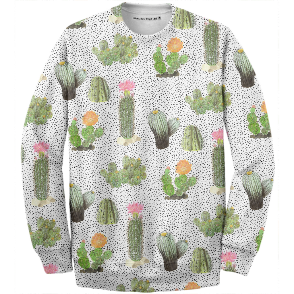 Cactus With Sprinkles Sweatshirt StitchPrism