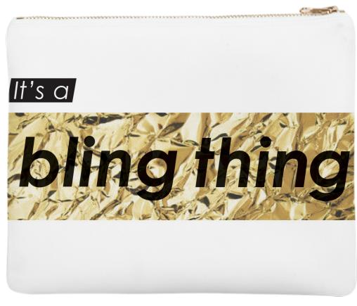 Gold Foil Bling Thing clutch