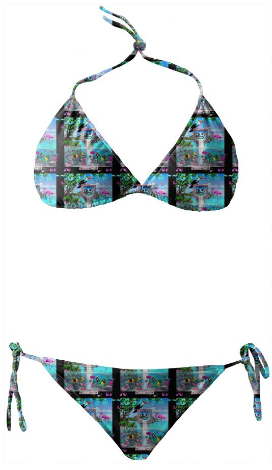 tropical screen saver bikini
