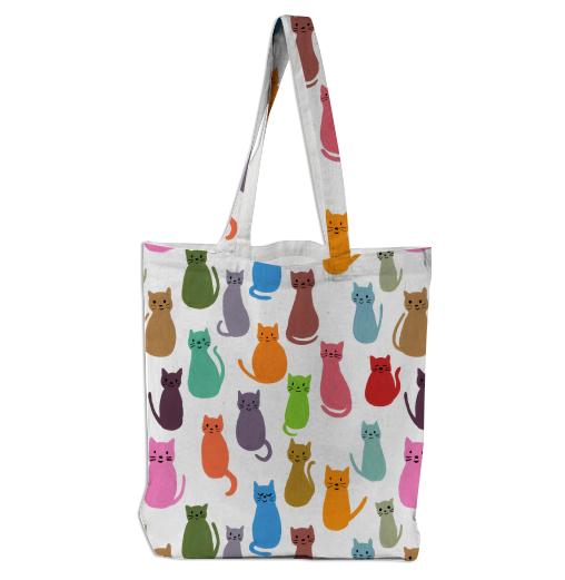 Painted Kitties Tote Bag