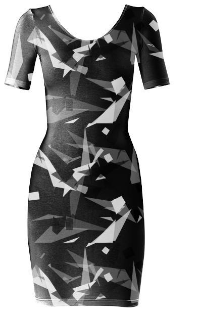 CONTRAST BODYCON DRESS
