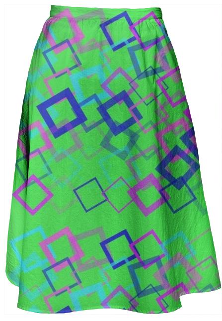 GEO MIDI SKIRT