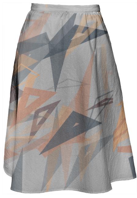 EARTH MIDI SKIRT