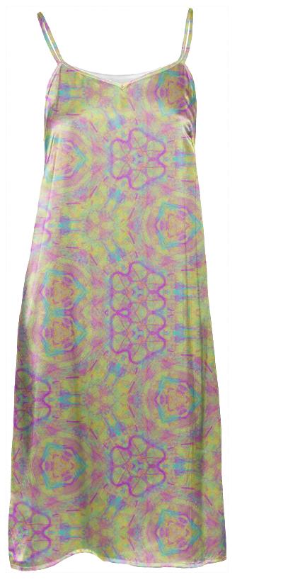 Pastel Kaleidoscope Slip Dress