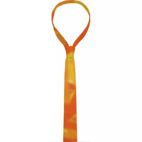 Orange and Yellow Scribbles 9054 Neck Tie