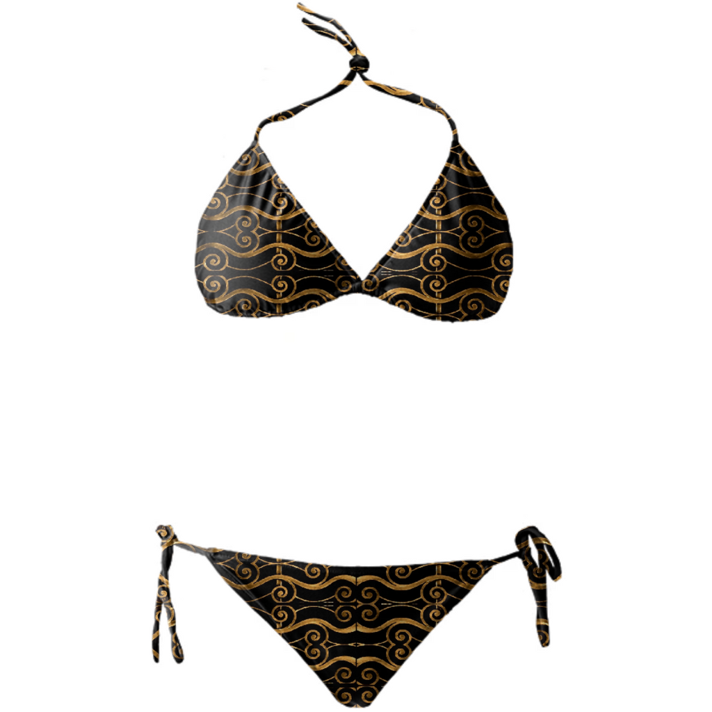Luxury Golden Oriental Ornate Pattern