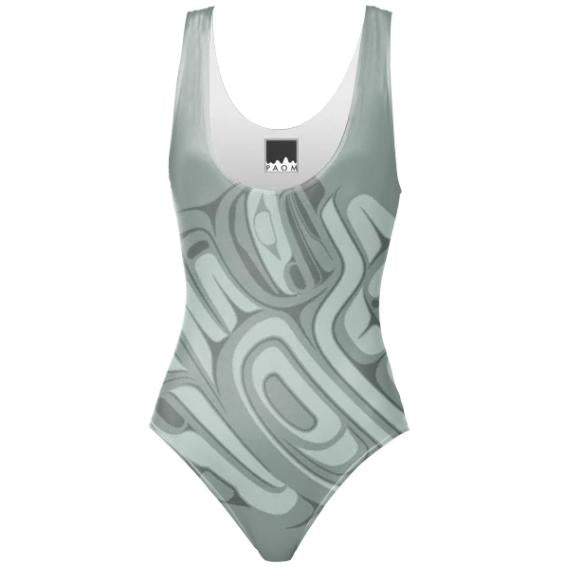 Titanium Raven Drummer one Piece Swim Suit