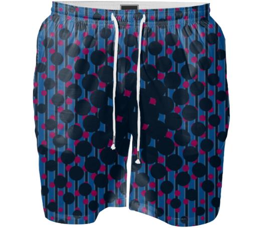 Density in Blue Beach Shorts