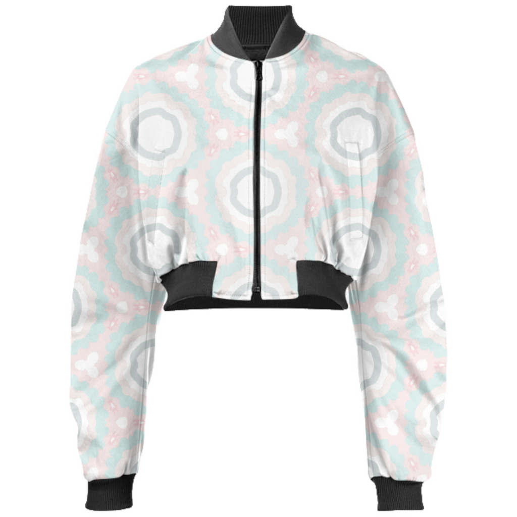 Pastel colours bomber jacket