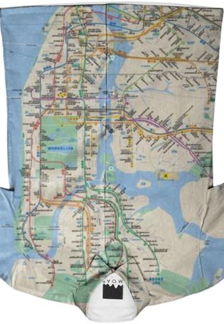 Urban Annex NYC Subway Map Buttondown Shirt