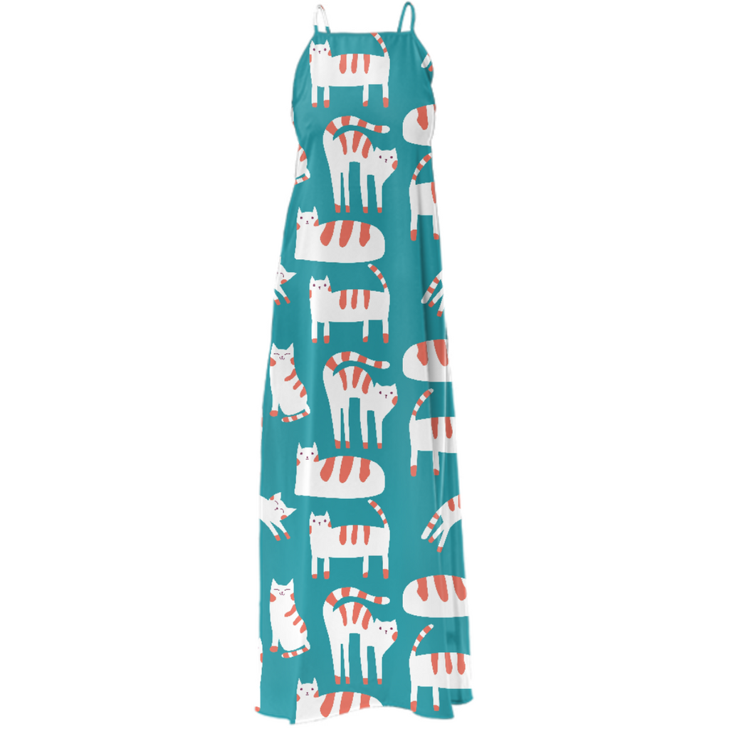 Cats Maxi Dress