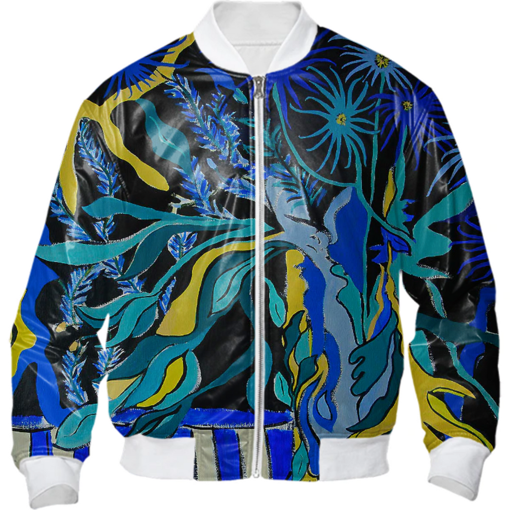 LAURIE MIDNIGHT FLORAL BOMBER