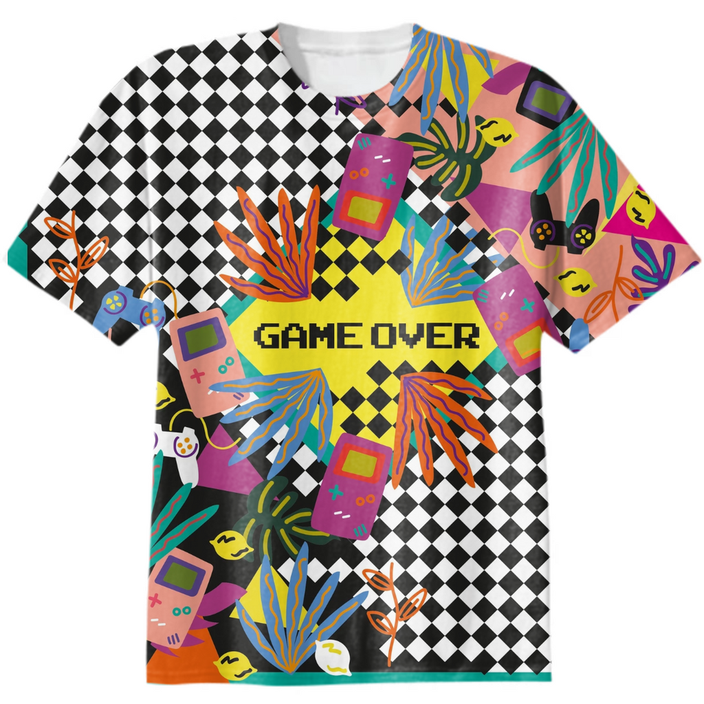 camiseta game over full print
