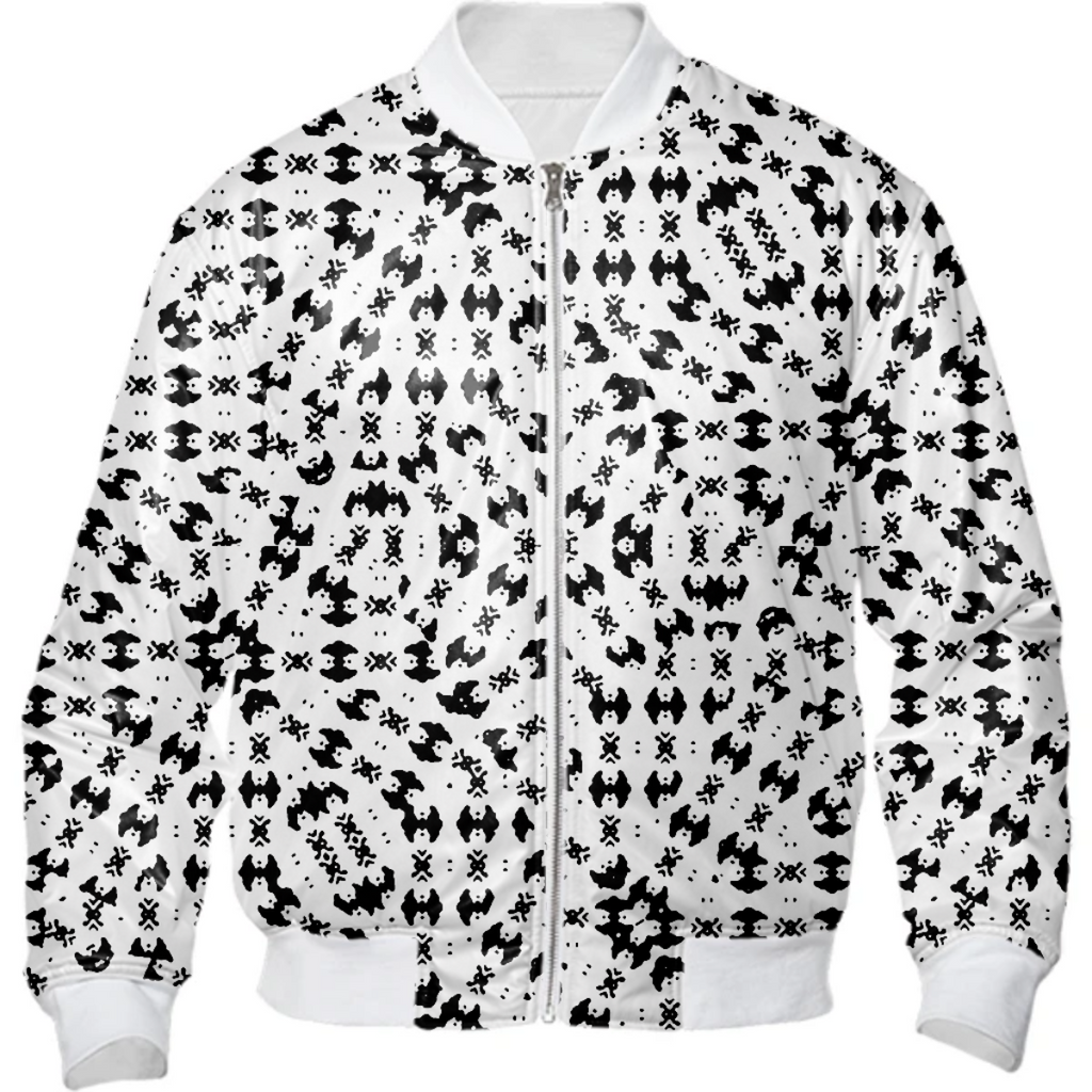 Black and White Ethnic Print