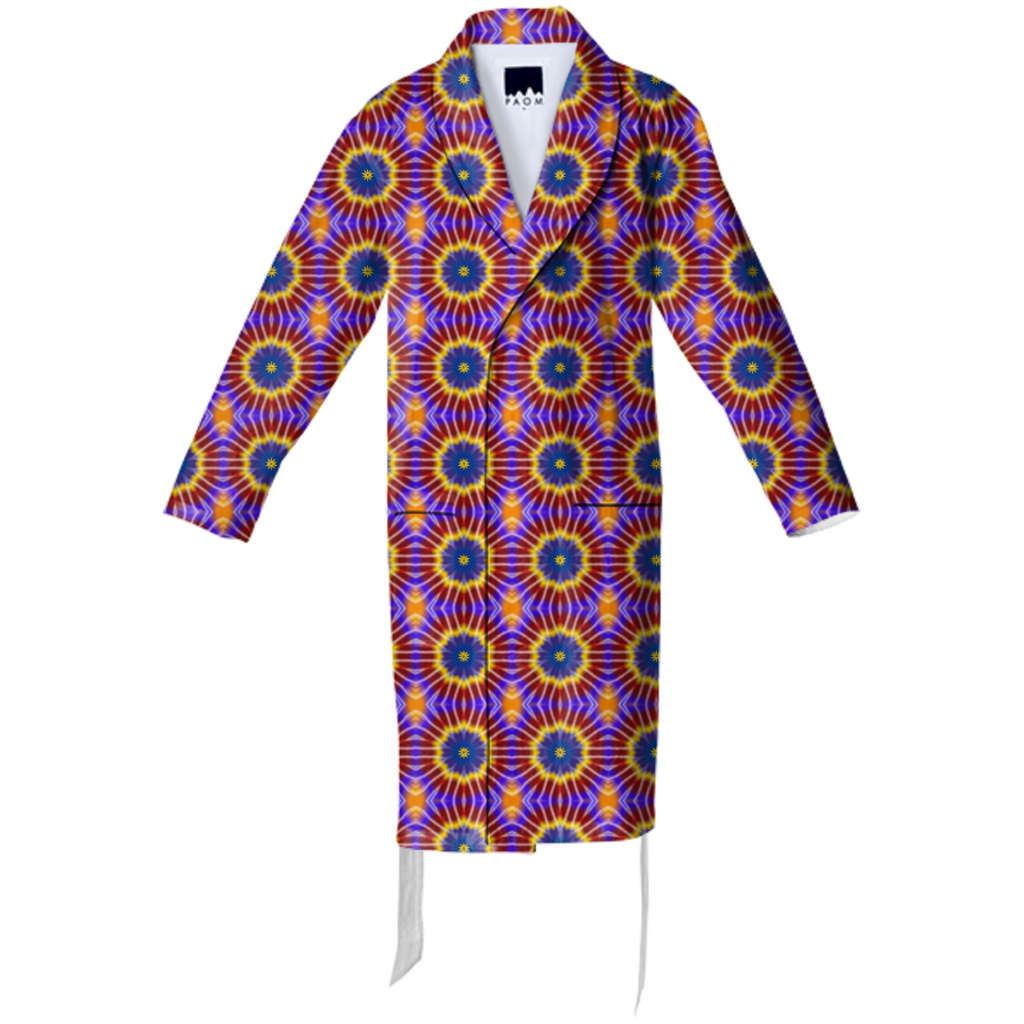 Rainbow Tie Dye Cotton Robe
